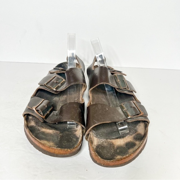 Birkenstock Milano Oiled Leather Habana Sandals Size 43 10 Women’s main image 4